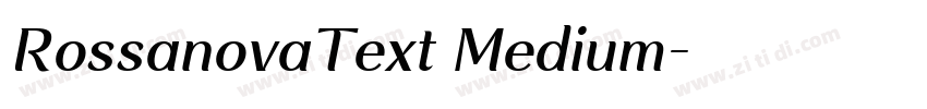 RossanovaText Medium字体转换